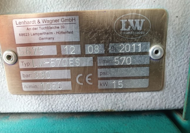 330bar 고압 콤프레샤