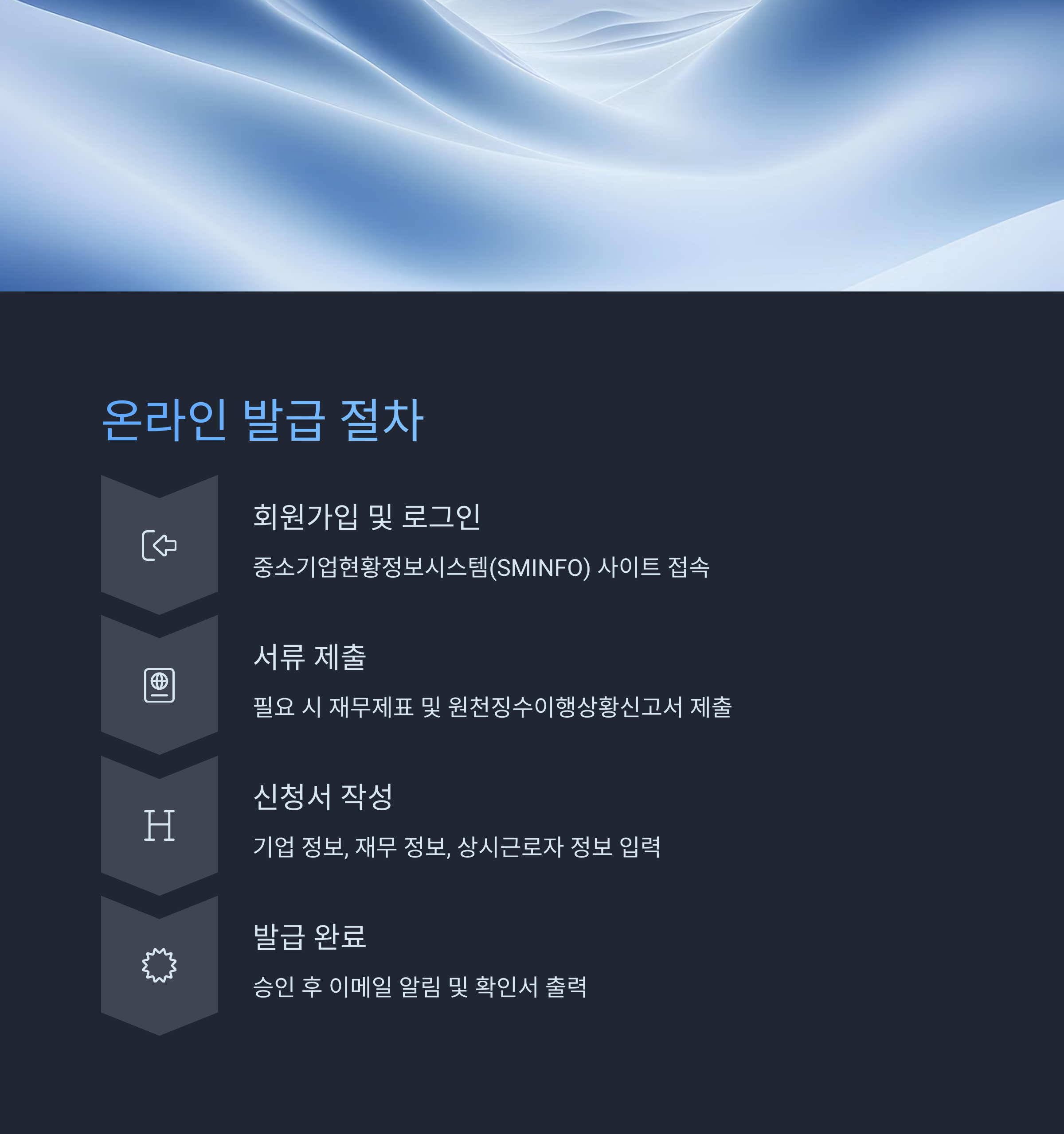 소상공인 기준 확인서 발급