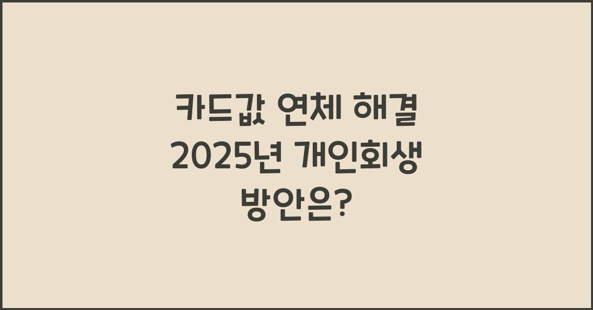 카드값 연체