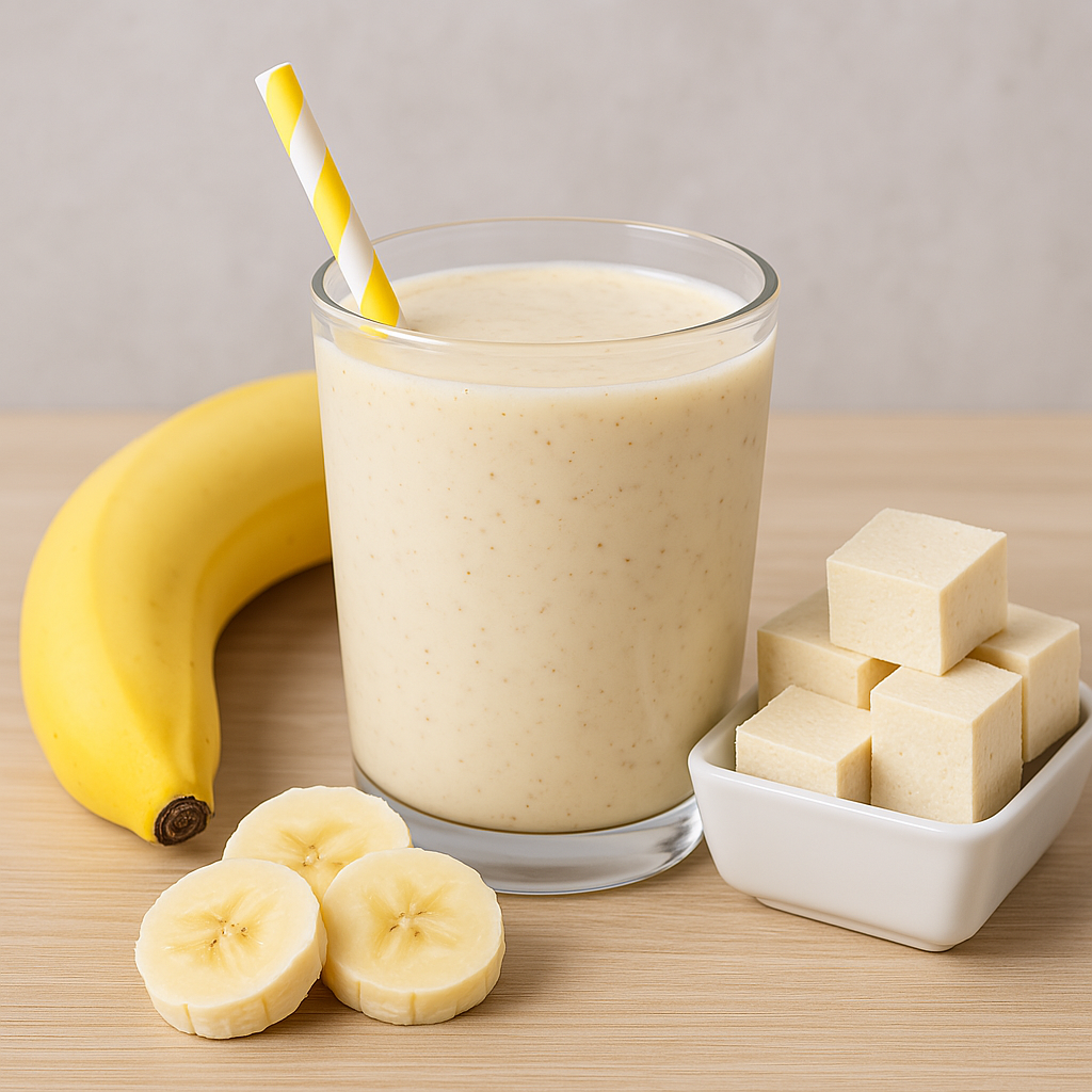 바나나 두부스무디