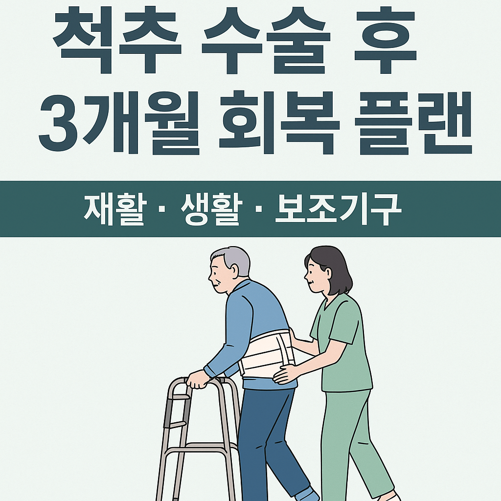고령자 척추 수술 후 3개월 회복 플랜, 재활 순서와 보조기구 활용 가이드