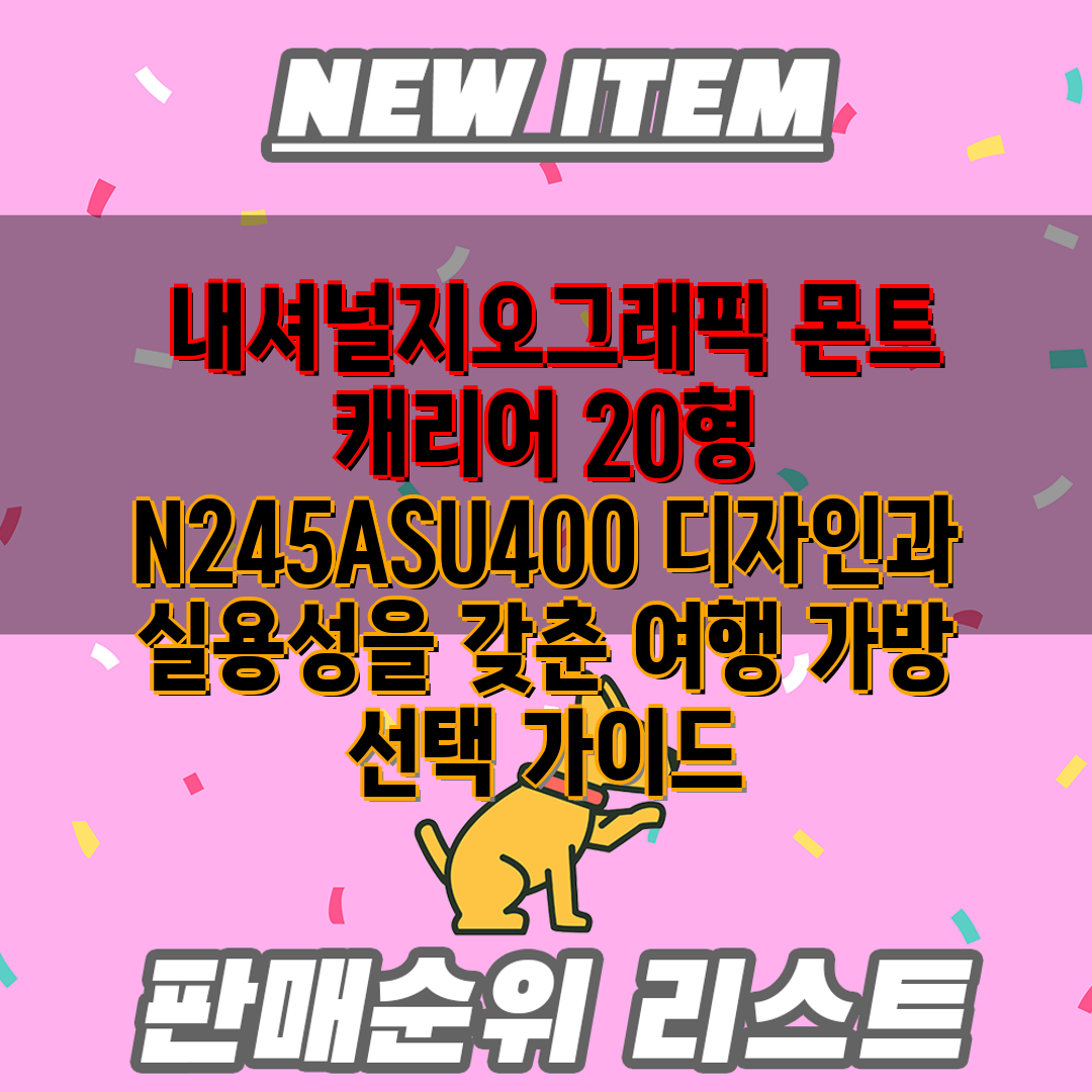 내셔널지오그래픽 몬트 캐리어 20형 N245ASU40
