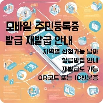 모바일 주민등록증 발급 재발급 qr 발급 안내