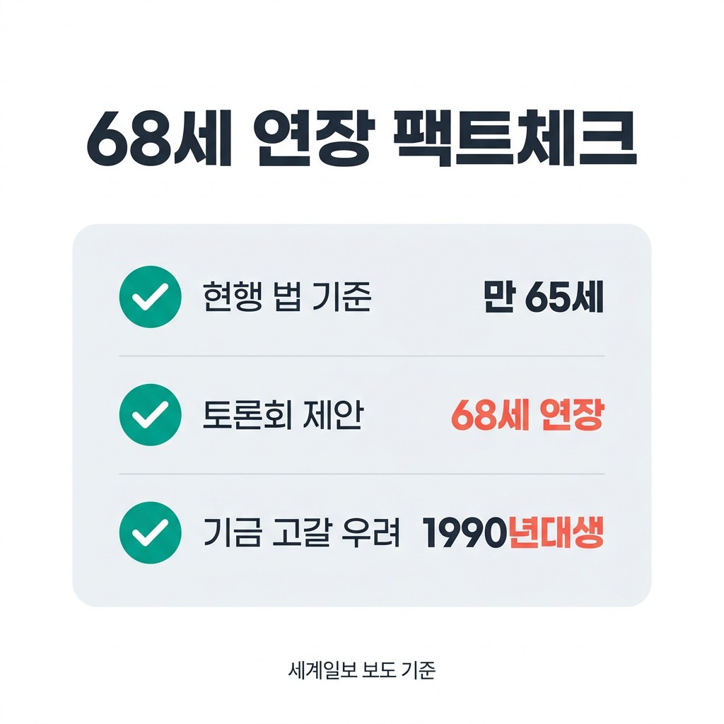 국민연금 수령나이 68세 연장 팩트체크