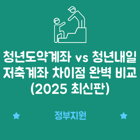 청년도약계좌 vs 청년내일저축계좌 차이점 완벽 비교