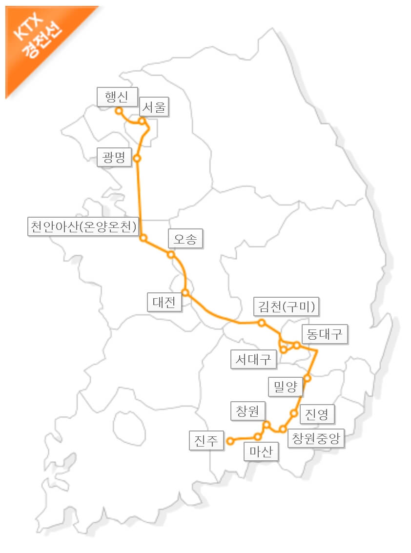 KTX 경전선 노선