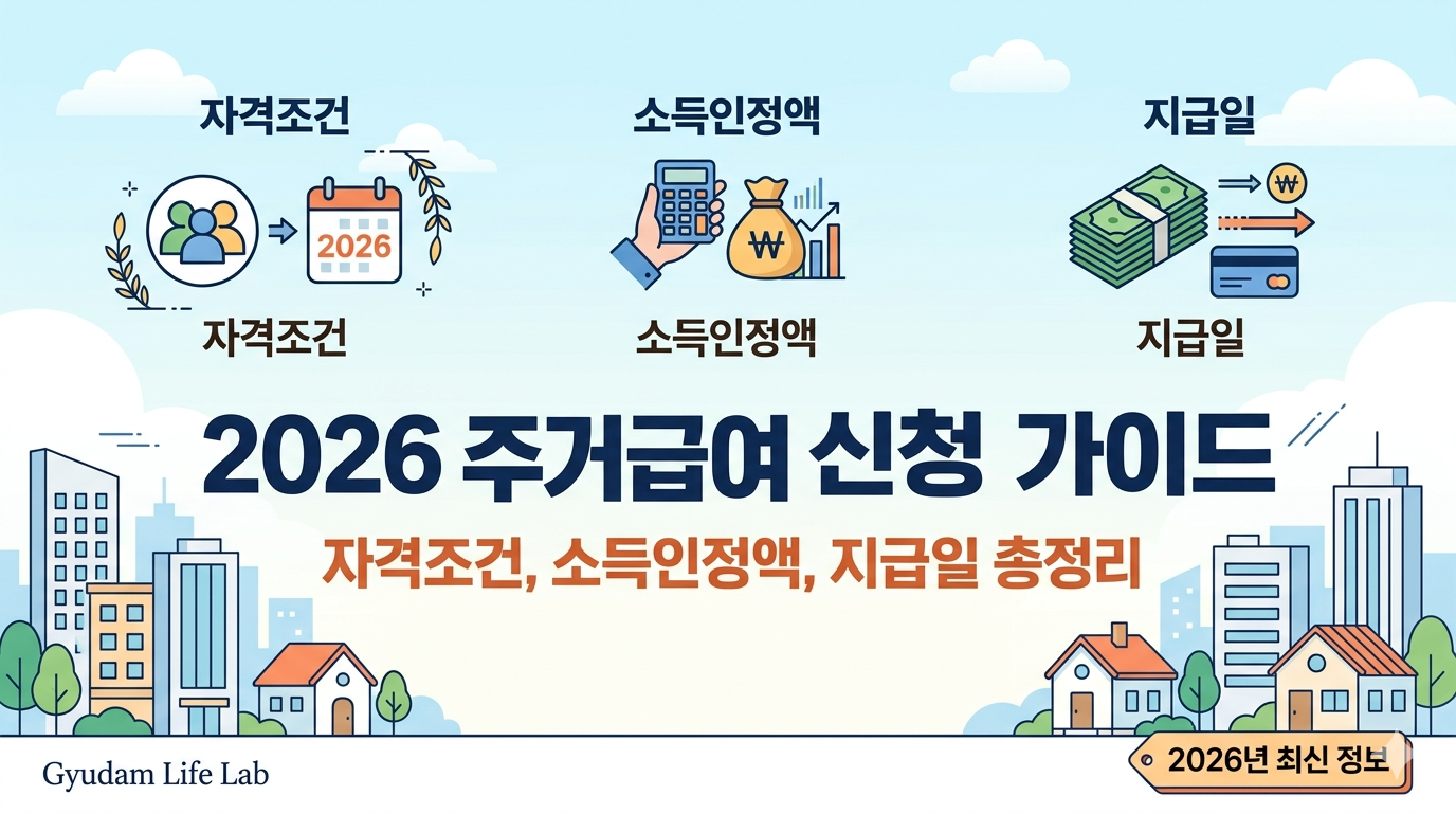 2026 주거급여 신청 가이드