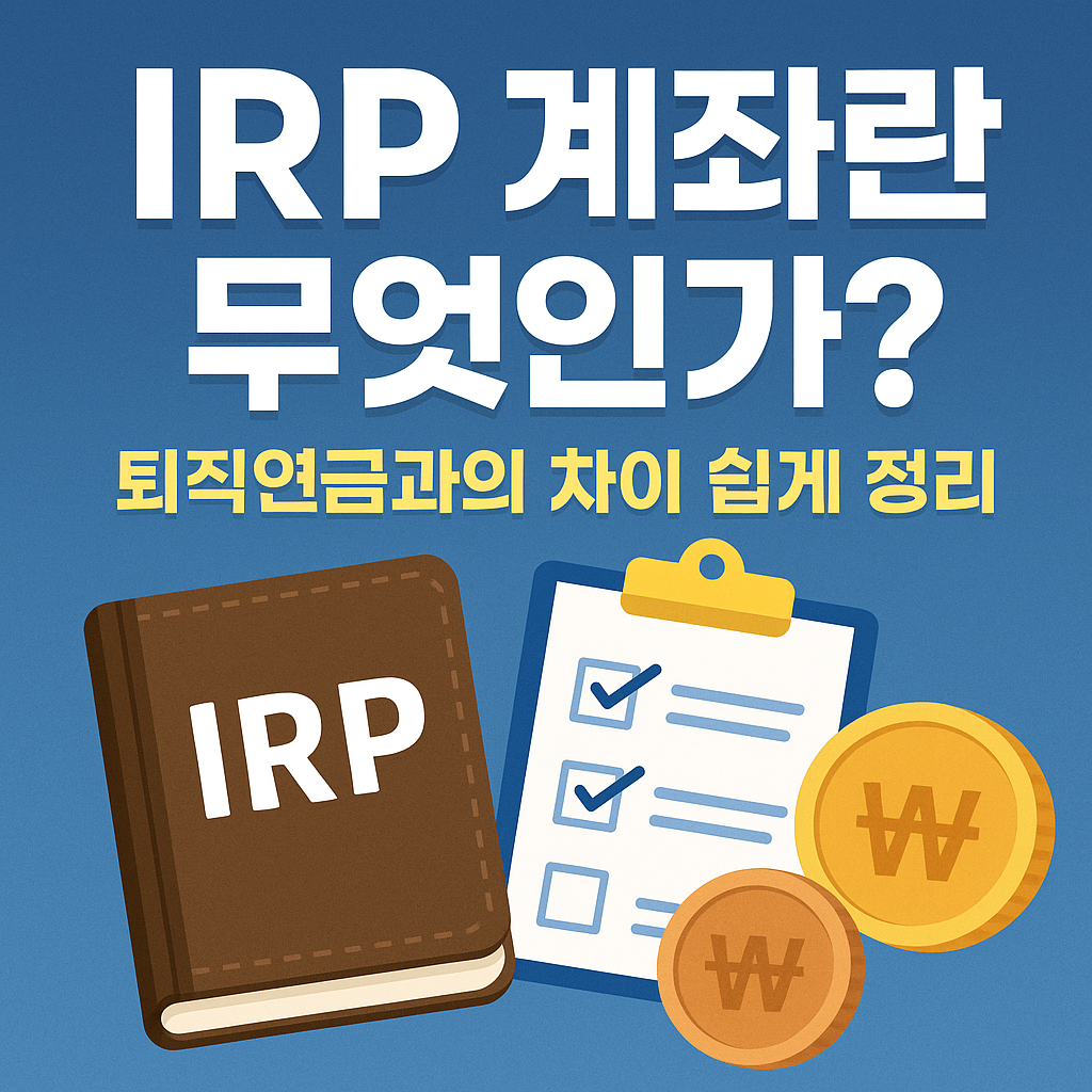 IRP 계좌와 퇴직연금 차이점