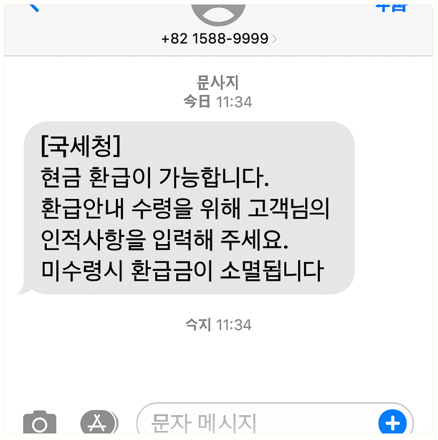 국세청 사칭 보이스피싱 피해사례