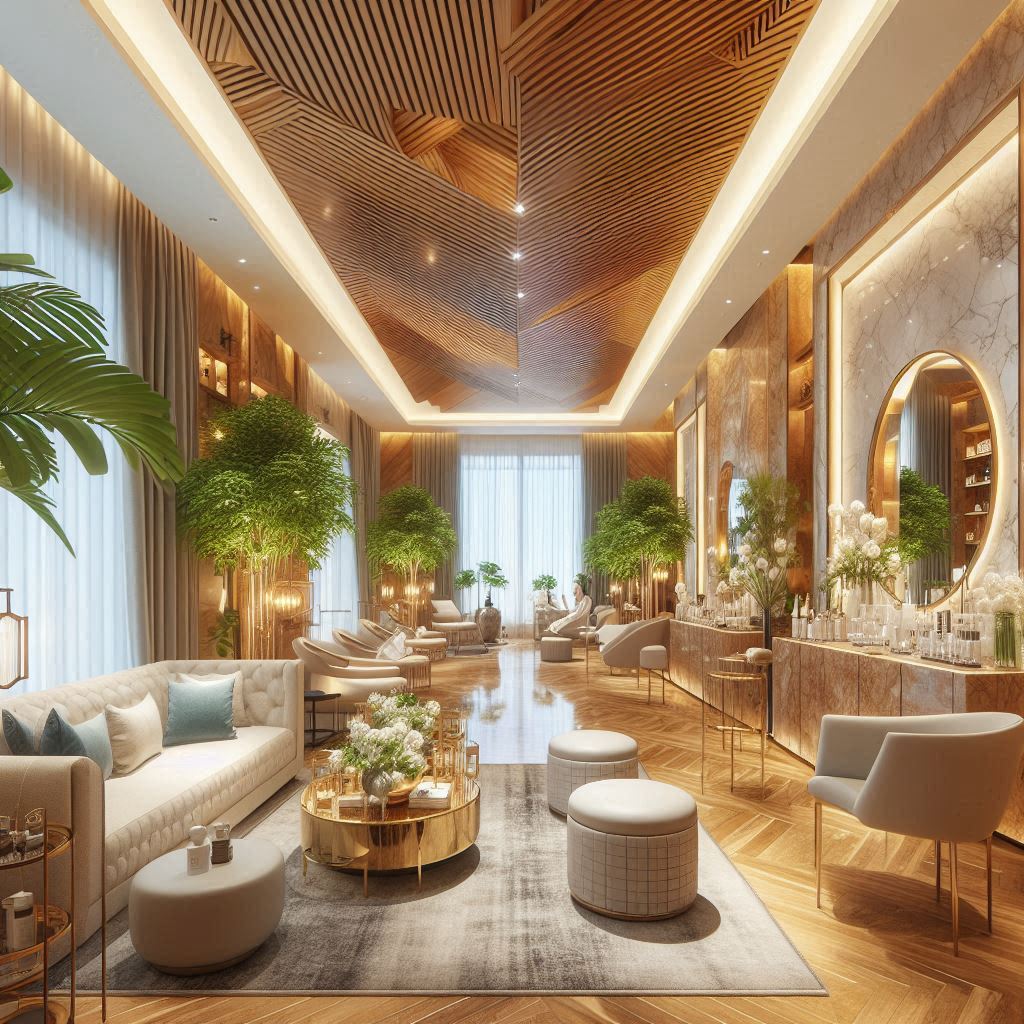 피부,체형관리 샵 배경