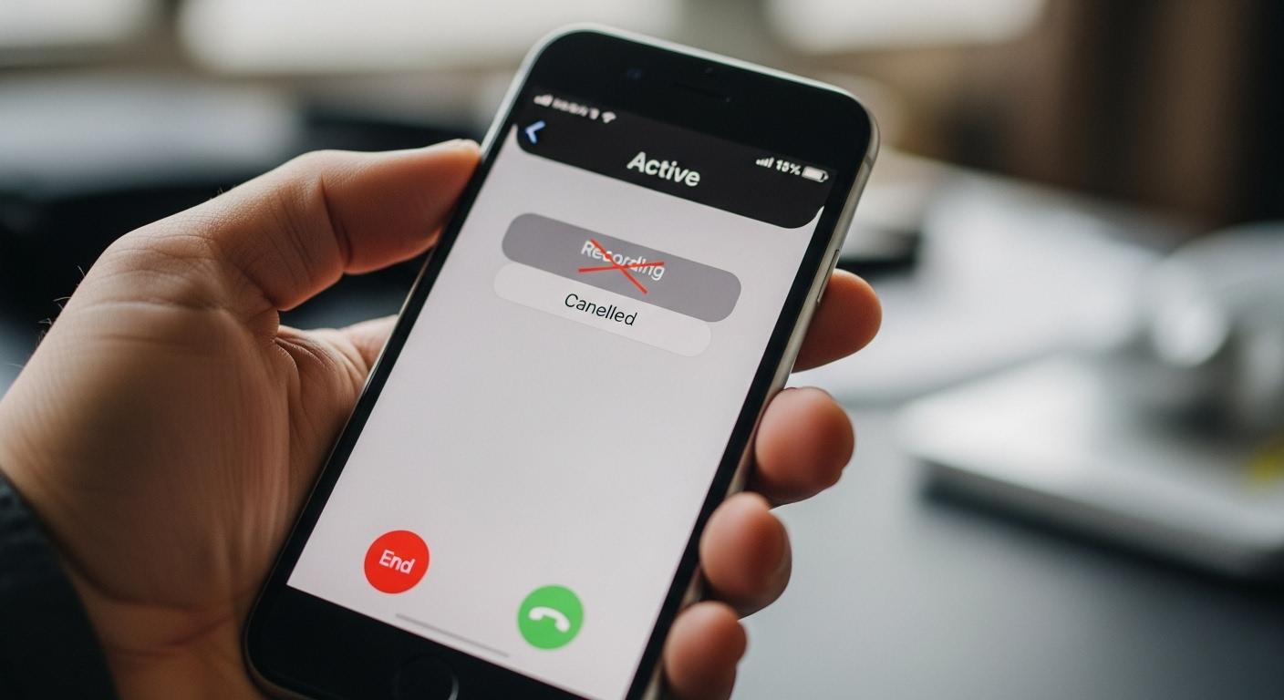 아이폰 통화녹음 취소