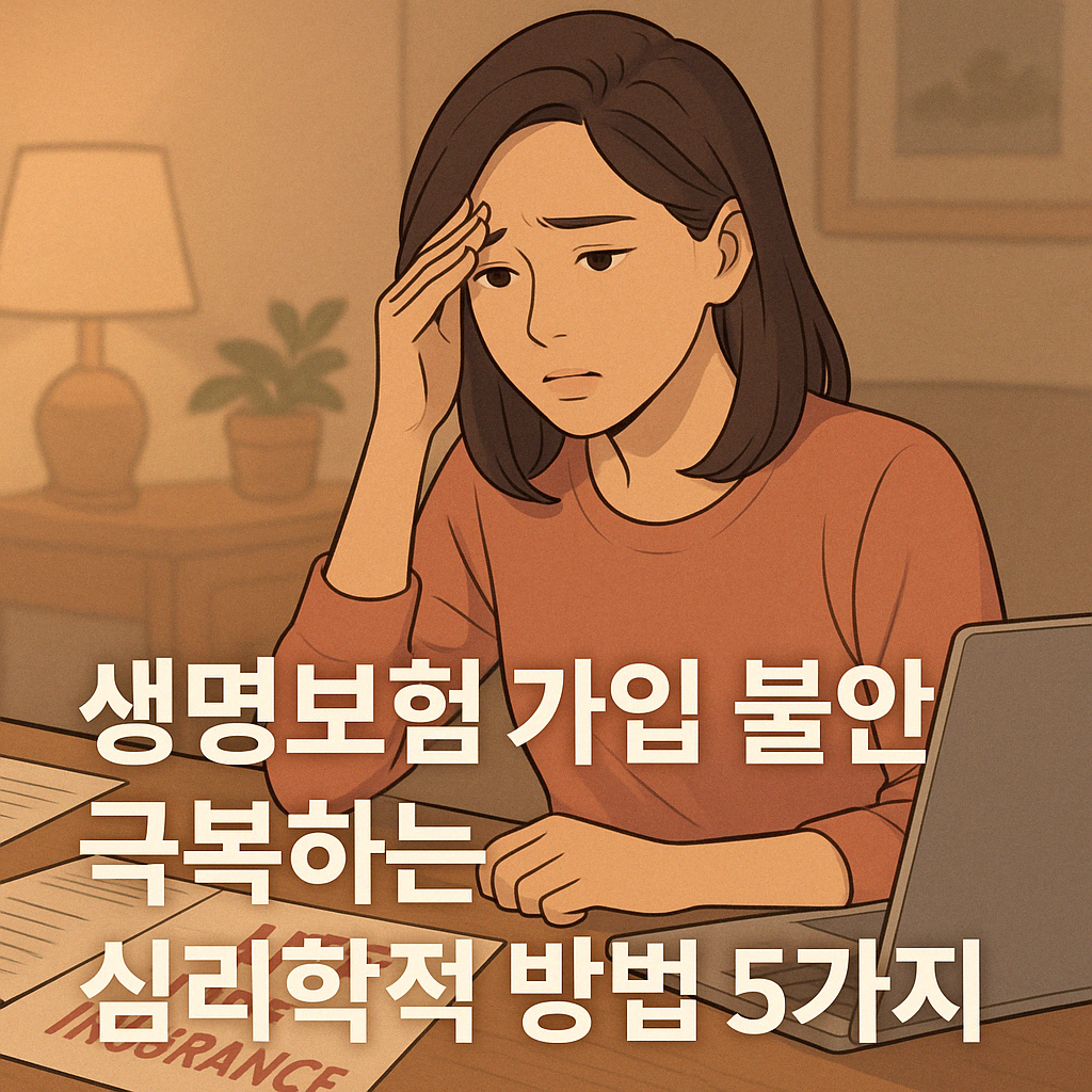 생명보험 가입 불안 극복 심리학