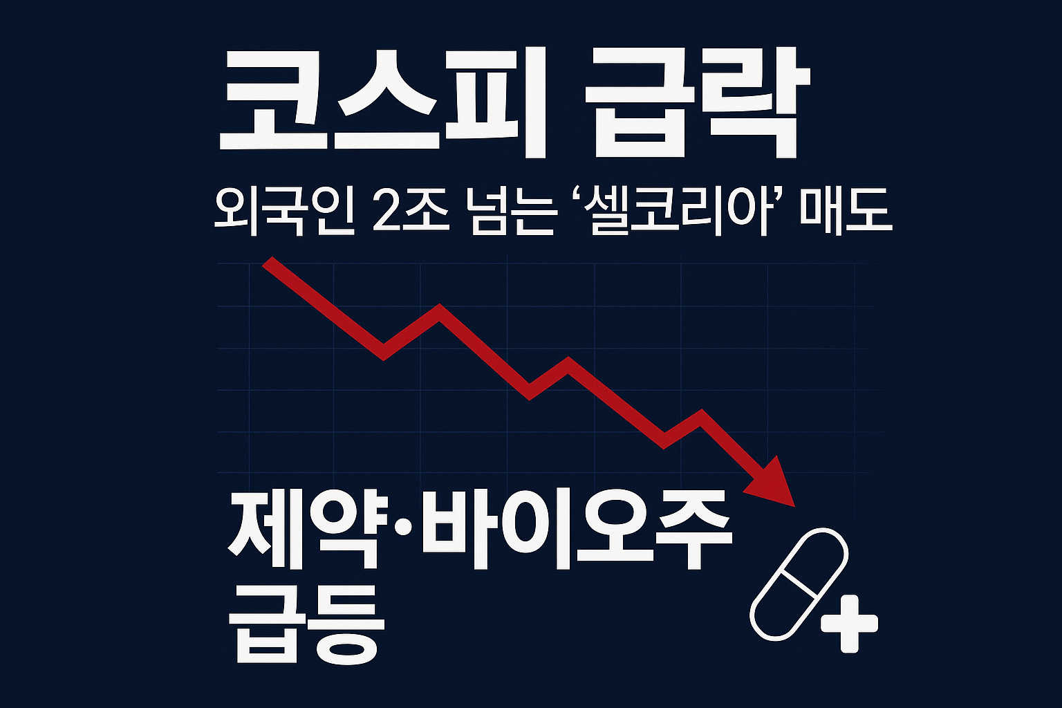 코스피 급락 관련 이미지