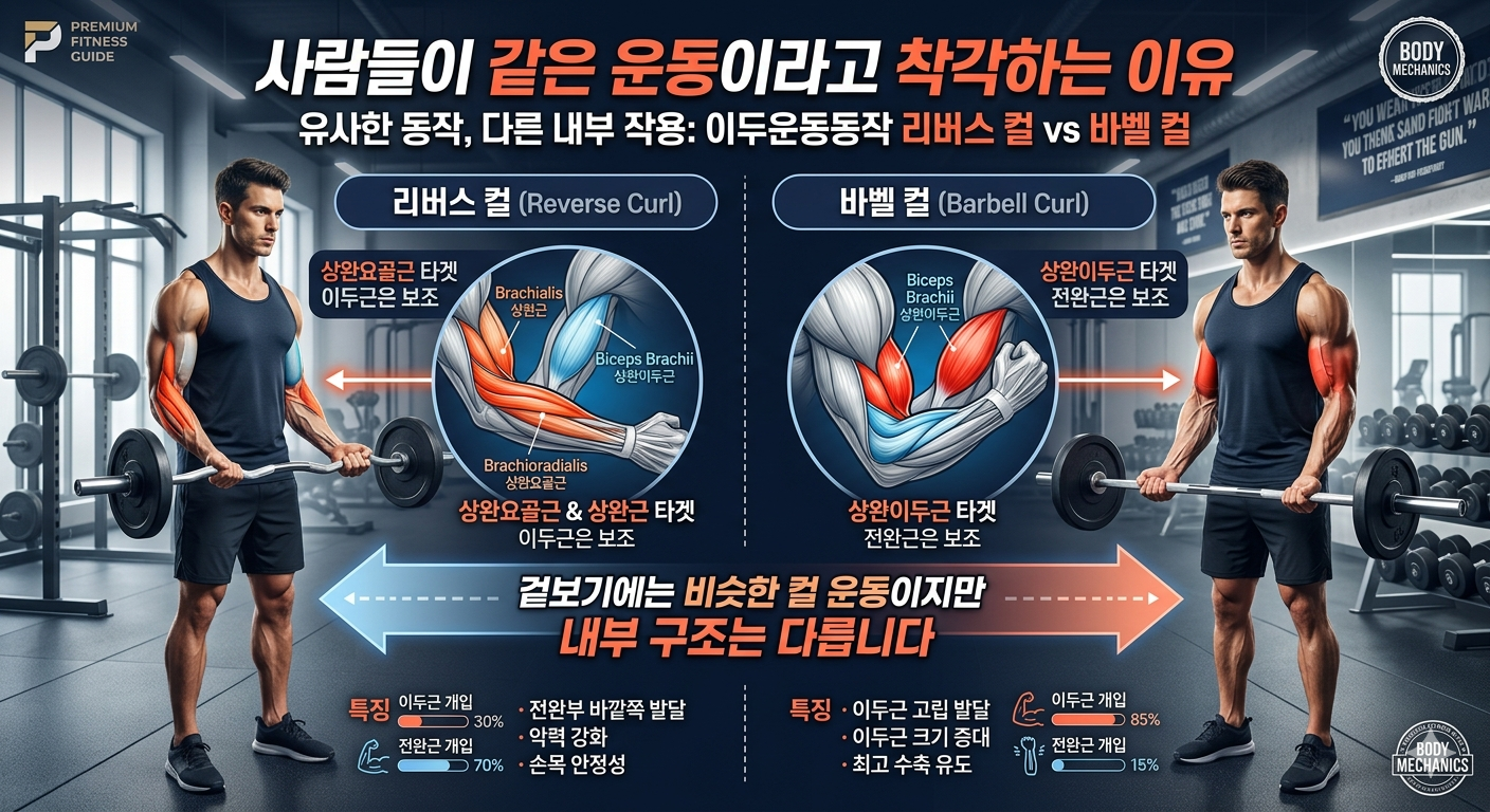 사람들이 같은 운동이라고 착각하는 이유