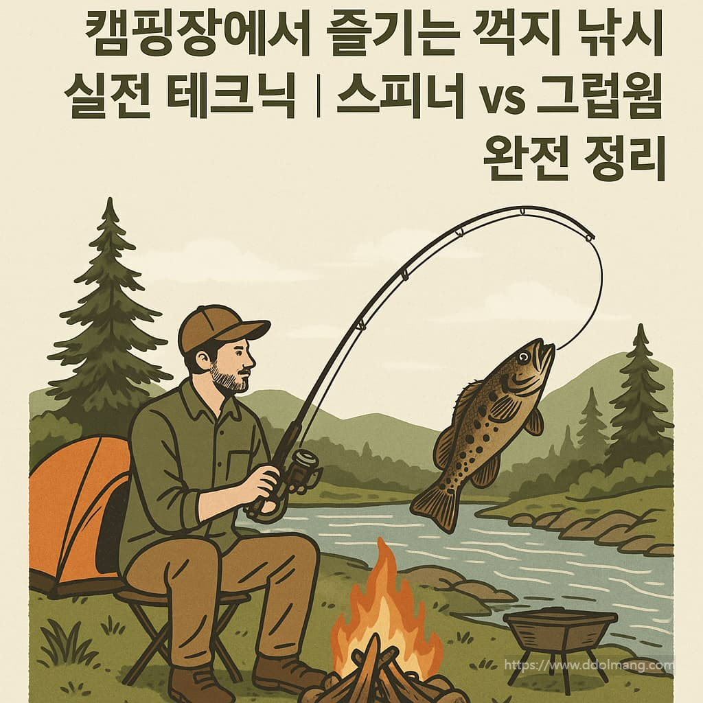 스피너 vs 그럽웜, 캠핑에서 어떻게 쓸까?