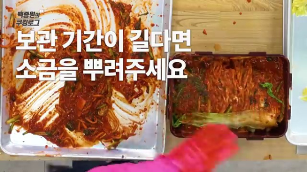 김장김치 백종원 레시피 완성