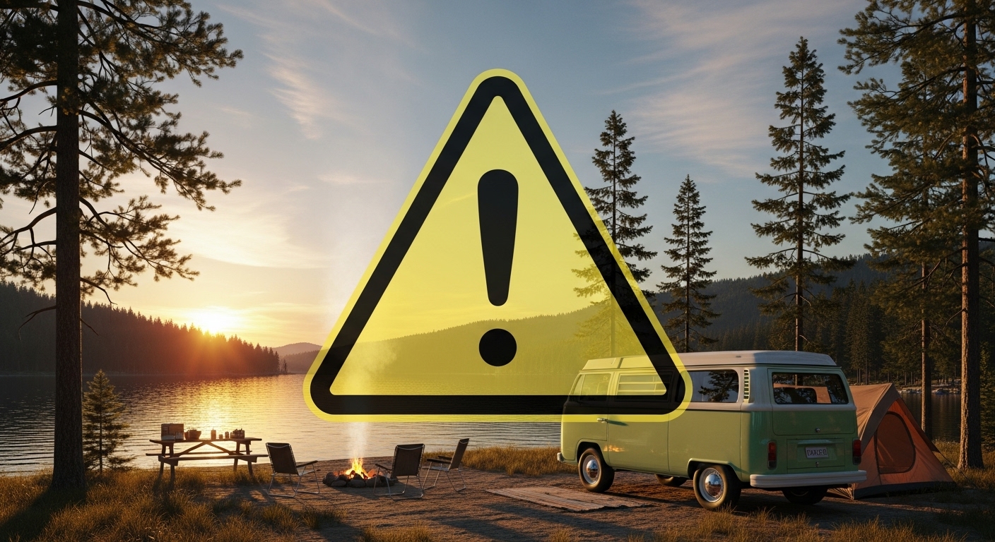 캠핑의 숨겨진 안전 위험 경고