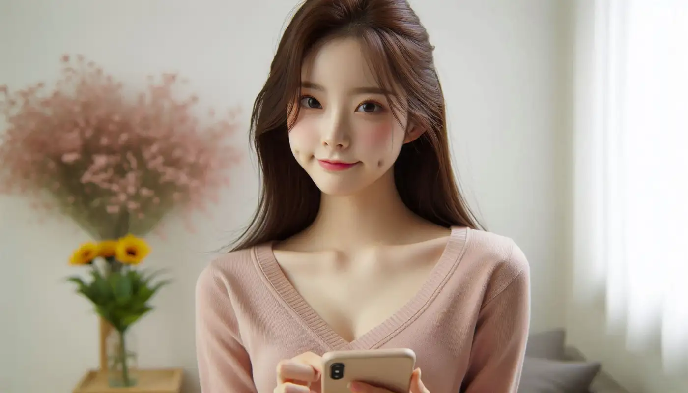 손택스-앱-사용법을-알아보고-활용하는-여성의-모습