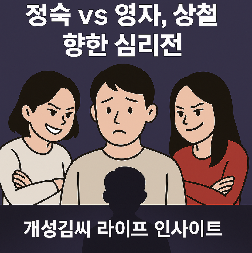 나솔26기정숙영자기싸움,정숙 상철 러브라인,영자 견제 이유,나는 솔로 심리전,정숙 행동 이유