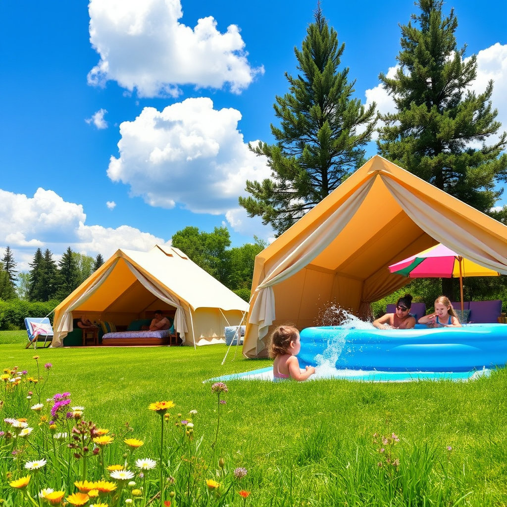 여름의 무더위를 피하면서도 감성적인 캠핑 분위기를 놓치고 싶지 않다면? 바로 물놀이가 가능한 글램핑장이 정답입니다.