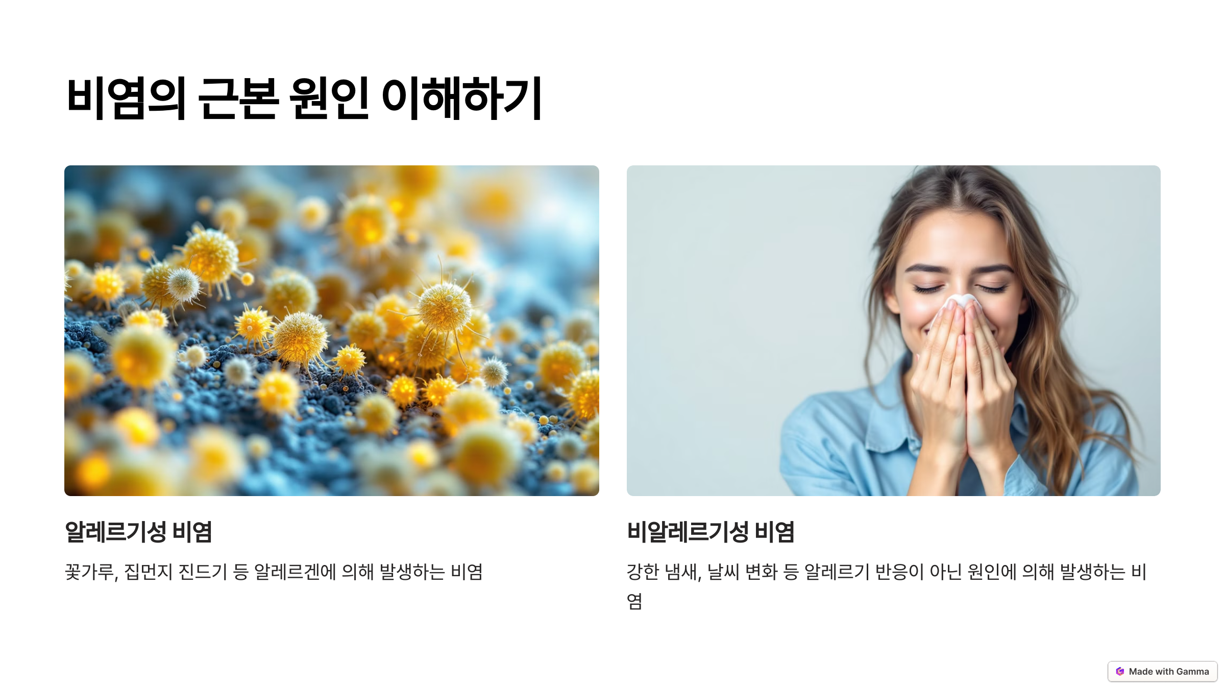 비염의 근본 원인 이해하기