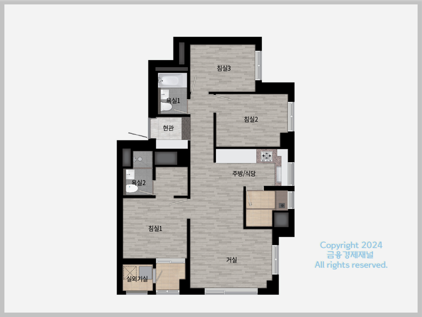 래미안 원펜타스 평면도 59㎡B
