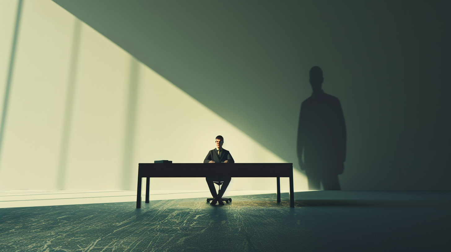 심리적 압박을 받는 직장인 이미지