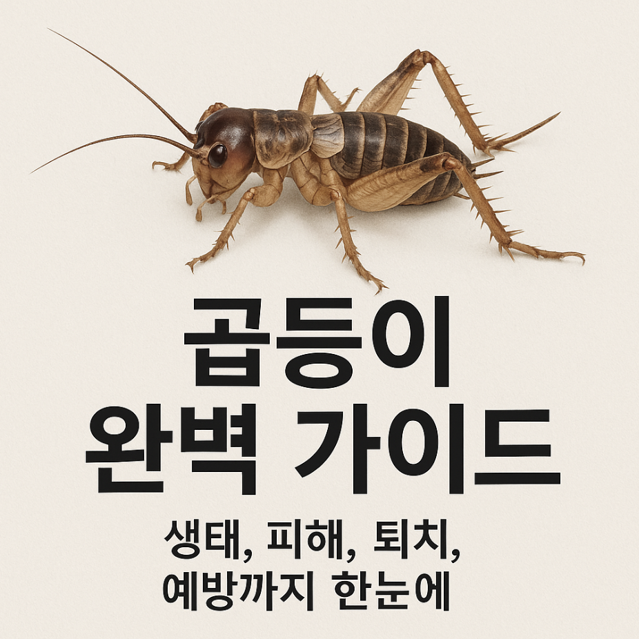 곱등이 완벽 가이드 – 생태, 피해, 퇴치, 예방까지 한눈에