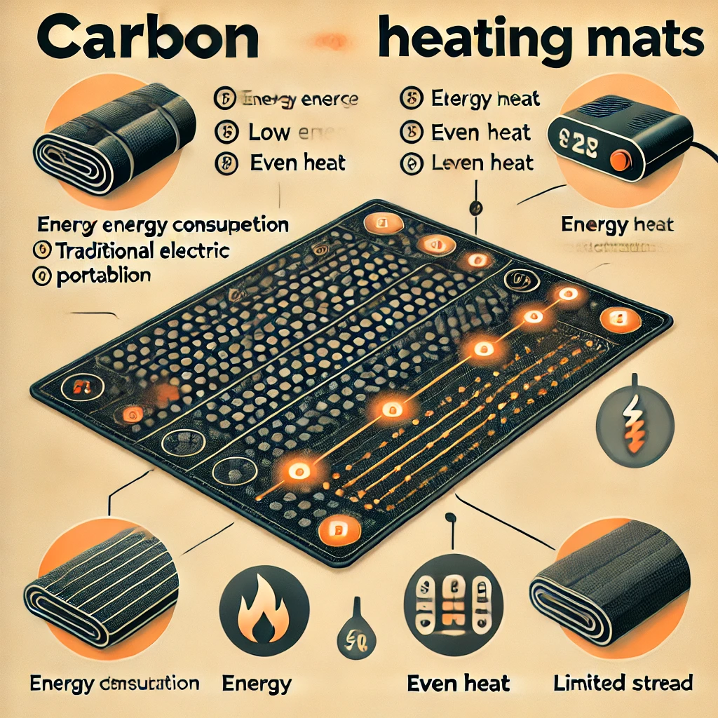 카본매트와 전통 전기매트의 에너지 효율 및 열 분포 비교