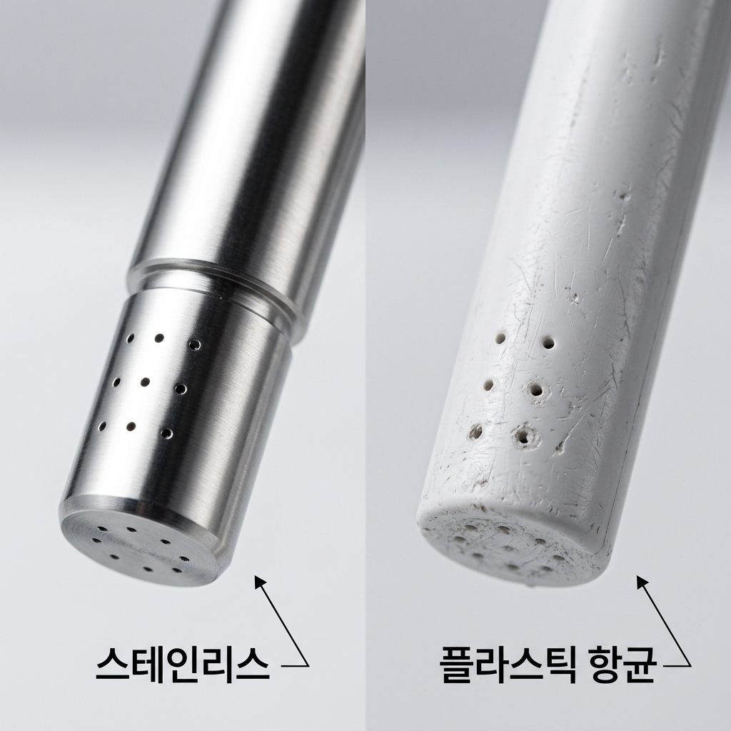 비데 추천 스테인리스 노즐 플라스틱 노즐 소재 비교