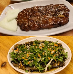 떡갈비-산채비빔밥