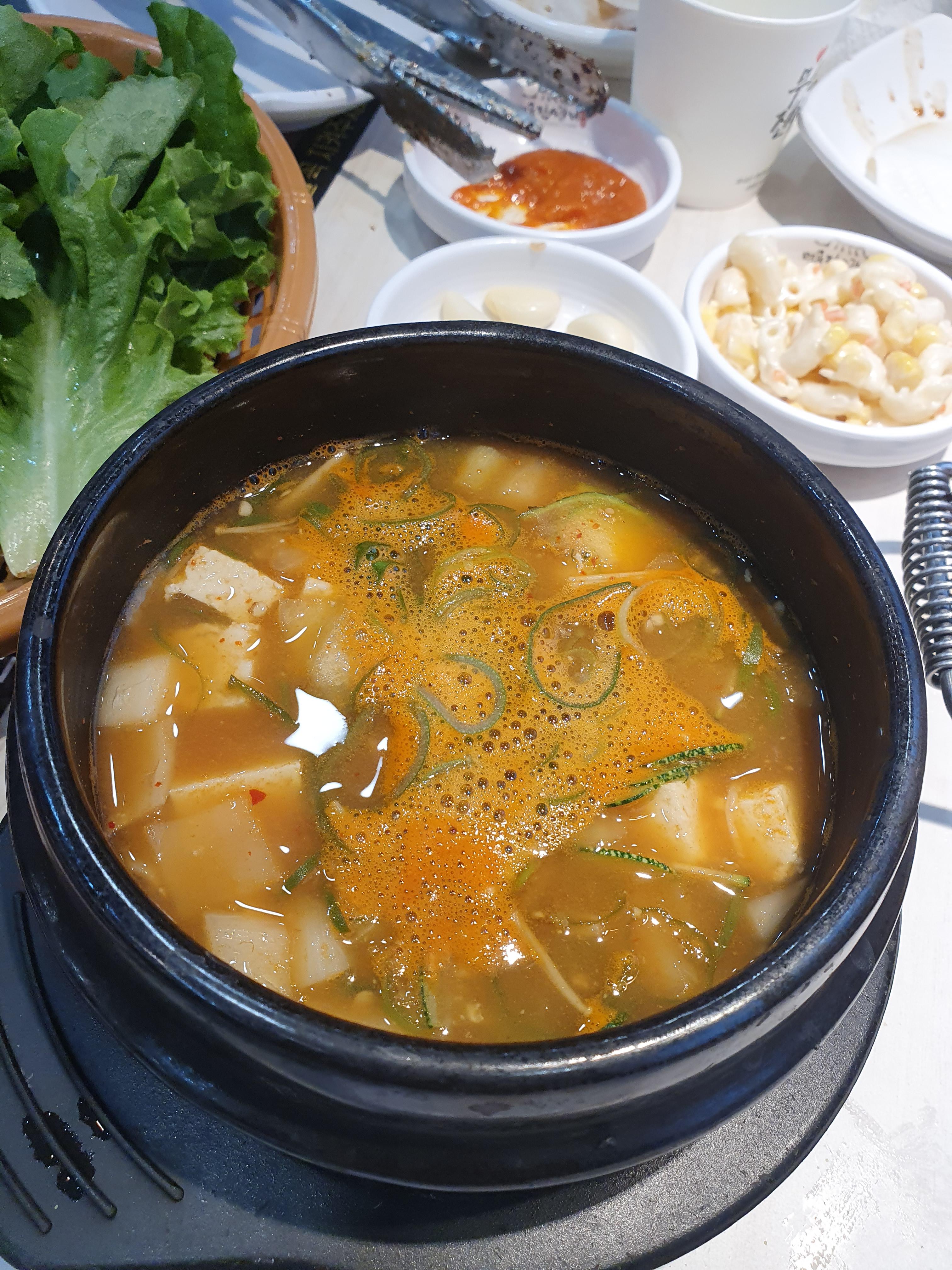 관저동 명륜진사갈비 된장찌개