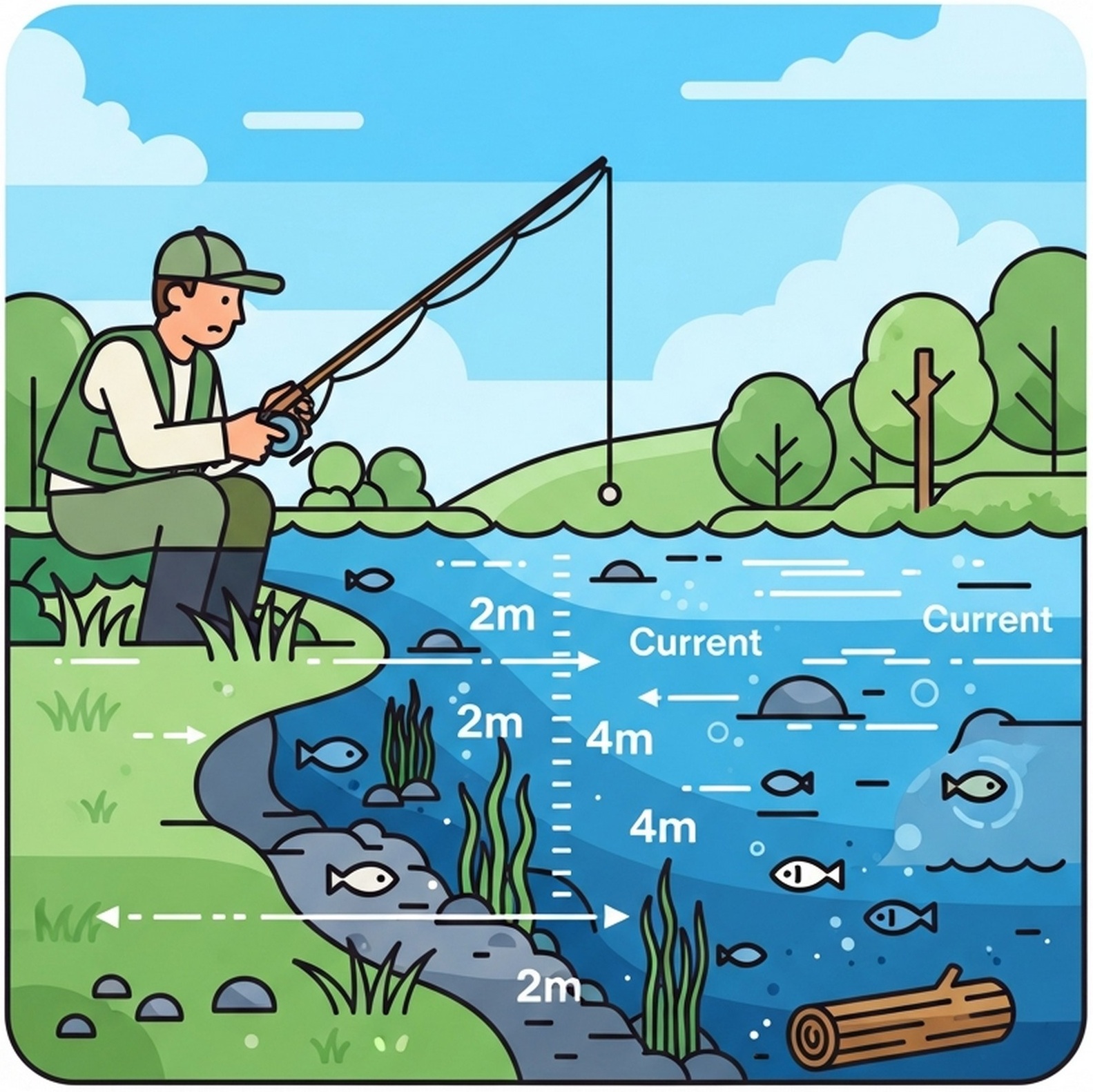 어종 포인트 관찰 장면