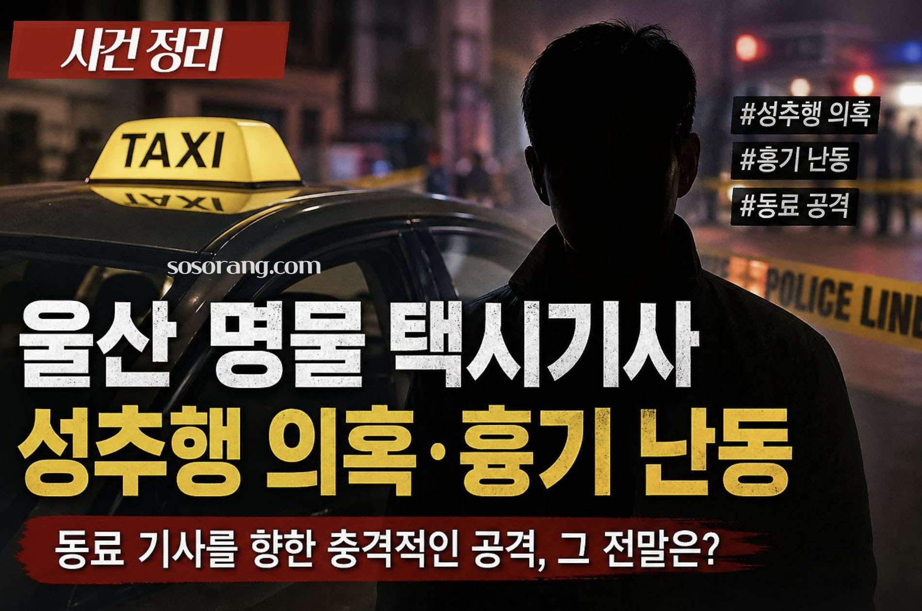 울산 명물 택시기사 사건 관련 이미지