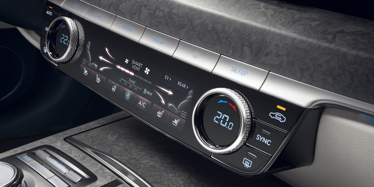 2023년 제네시스 G80 EV 공조기 사진