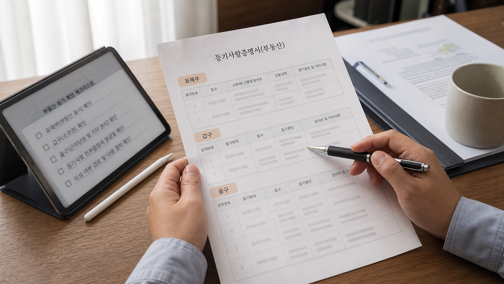 을구 담보권과 말소 여부 현장 확인 체크리스트