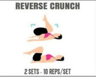 리버스 크런치 자세