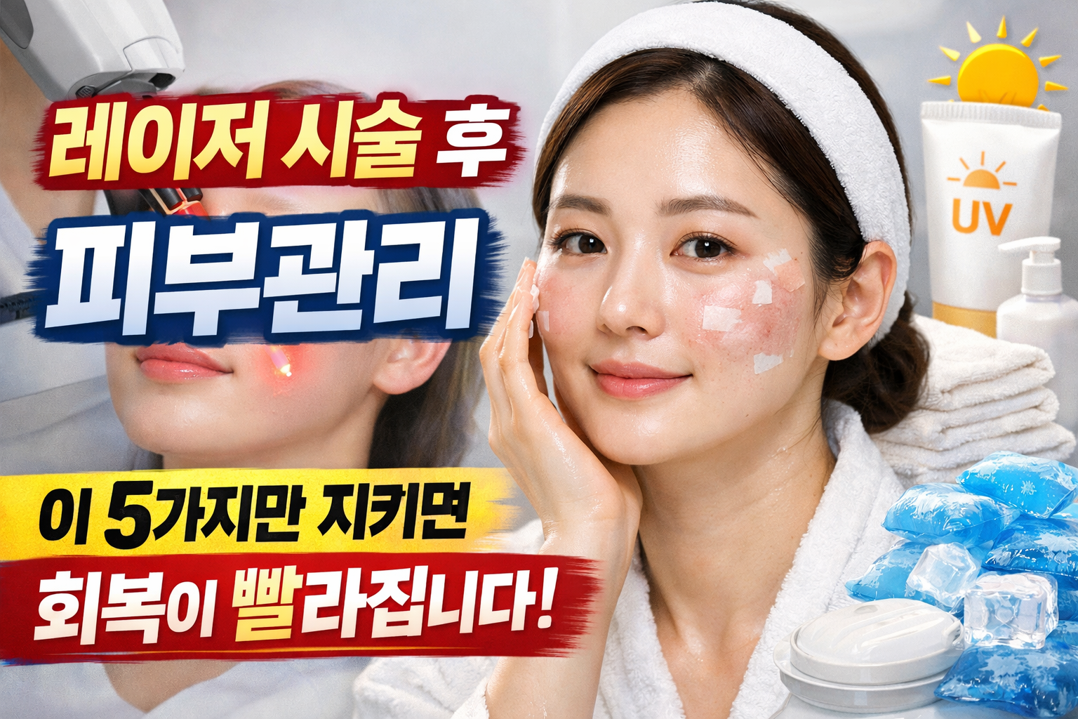 레이저 시술 후 피부관리