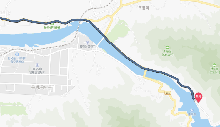 충주댐벚꽃길드라이브코스