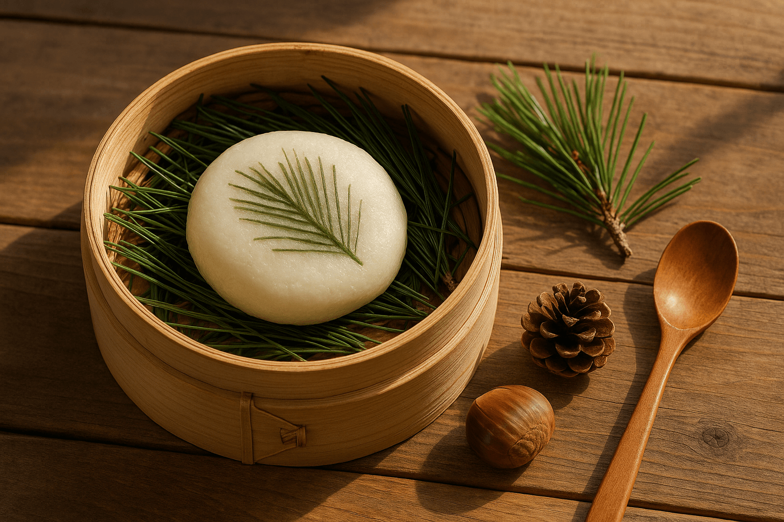 지리산 자락 함양의 솔잎 찰떡