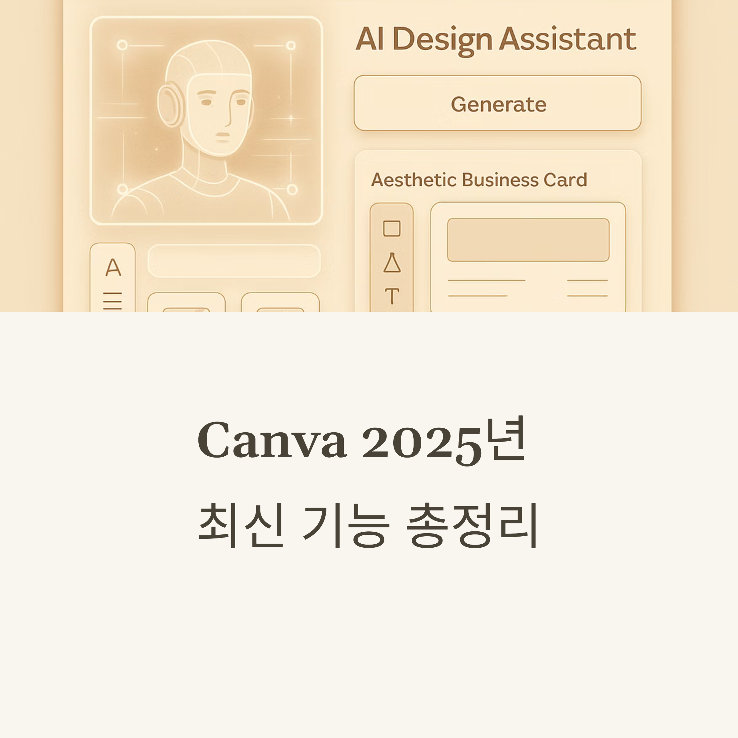 Canva 2025년 최신 기능 총정리! AI 디자인 도우미, 자동 애니메이션, 음성 명령까지 한층 진화한 혁신 기능으로 누구나 전문가처럼 디자인하세요.