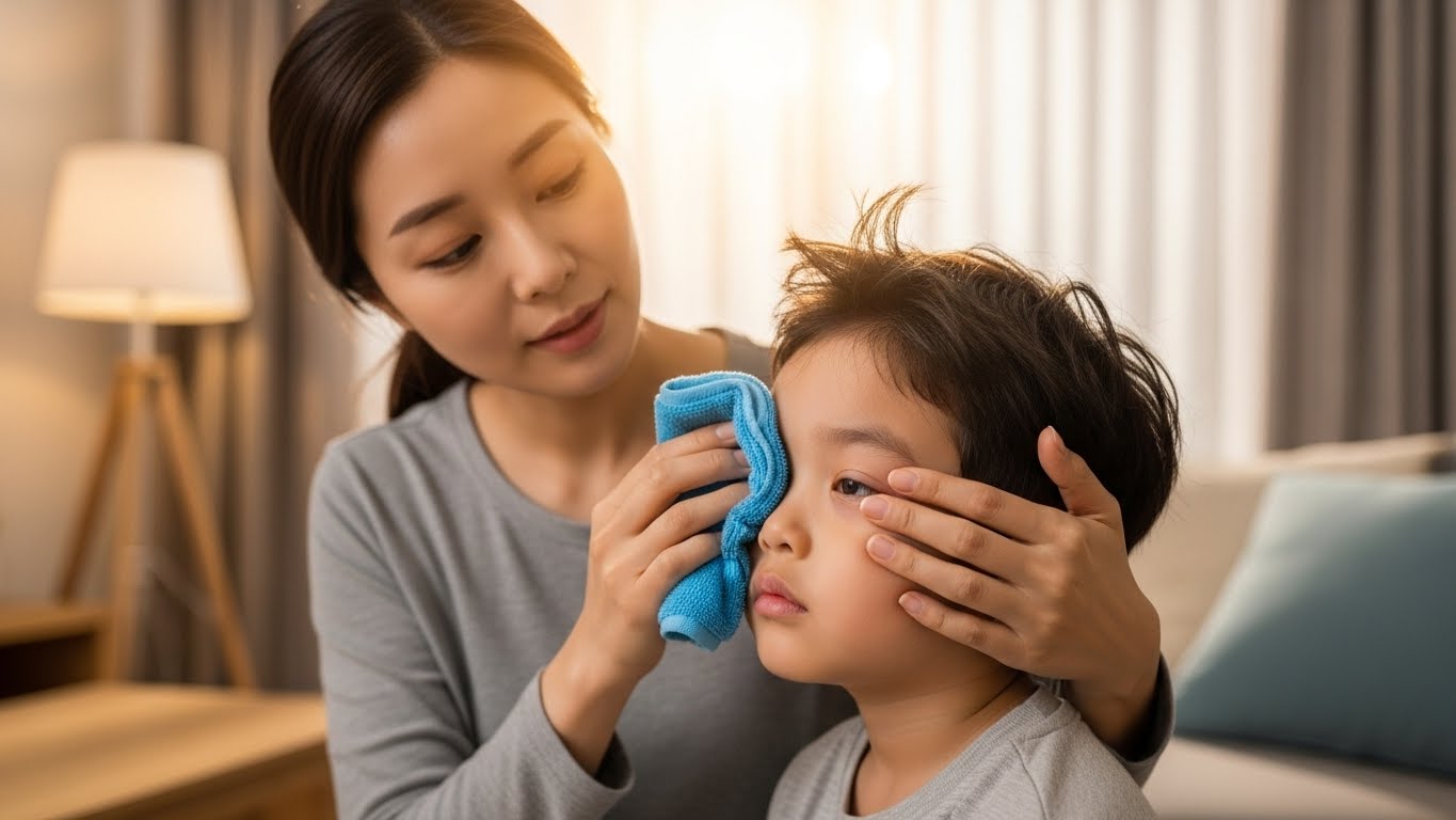 눈 냉찜질&amp;#44; 유아 눈 가려움
