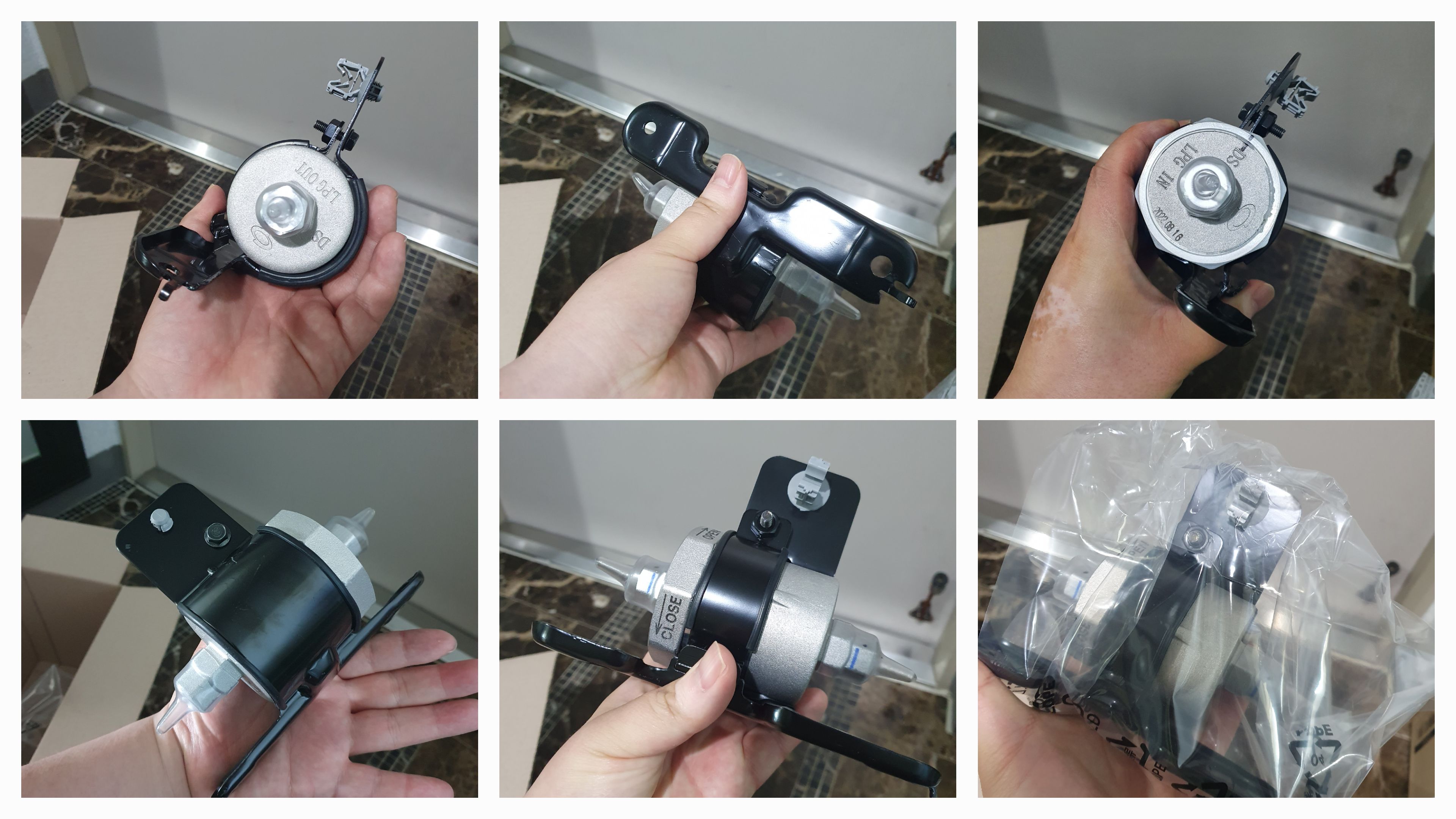 sm7 lpe 가스 연료필터 생긴것은 이렇게 생겼음. 기존것을 빼내고 그대로 바꿔끼우면 됨!