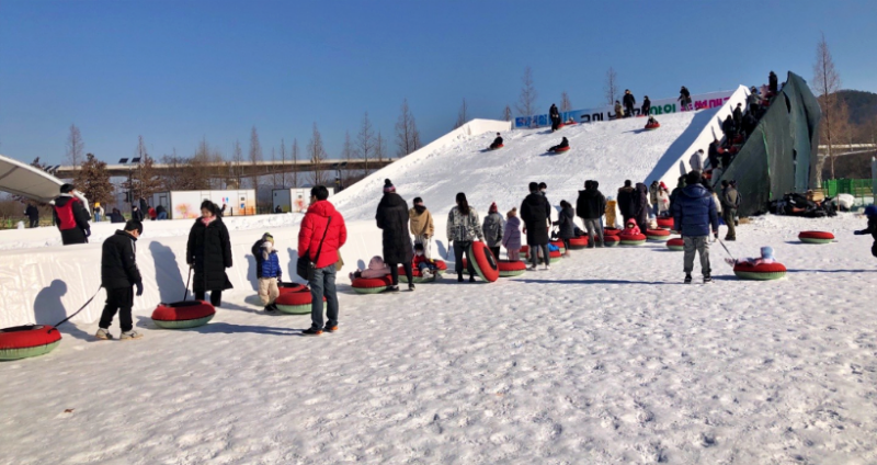 구미 야외 눈썰매장 개장
