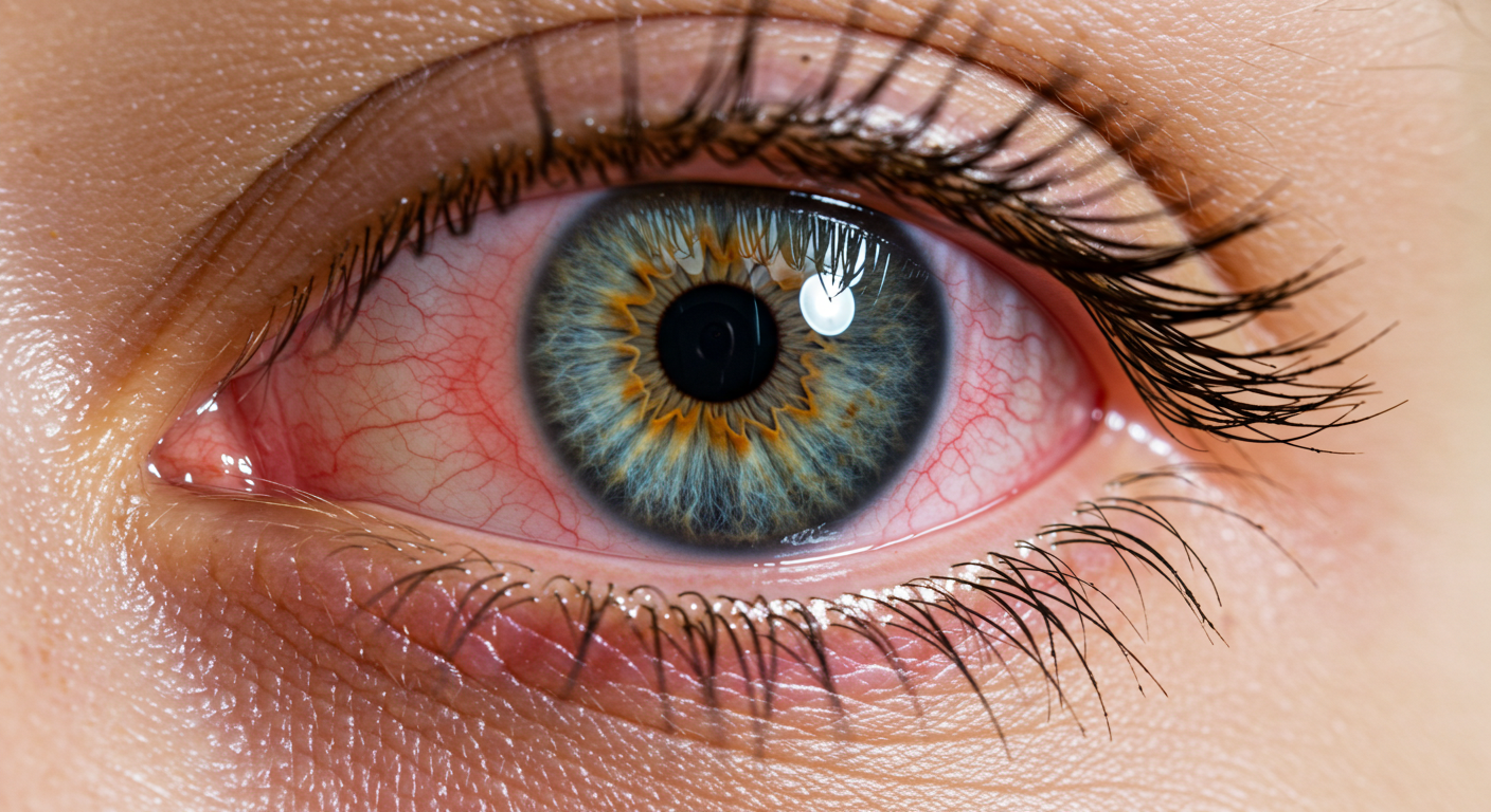 눈을 확인하세요. 충혈되고 가려운지를?