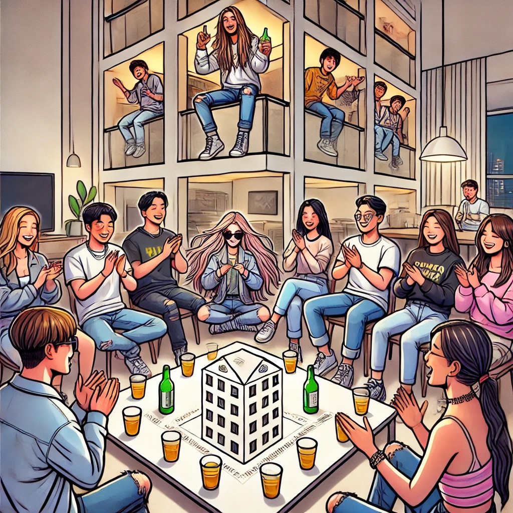 아파트 술게임 방법 : 블랙핑크 로제 노래