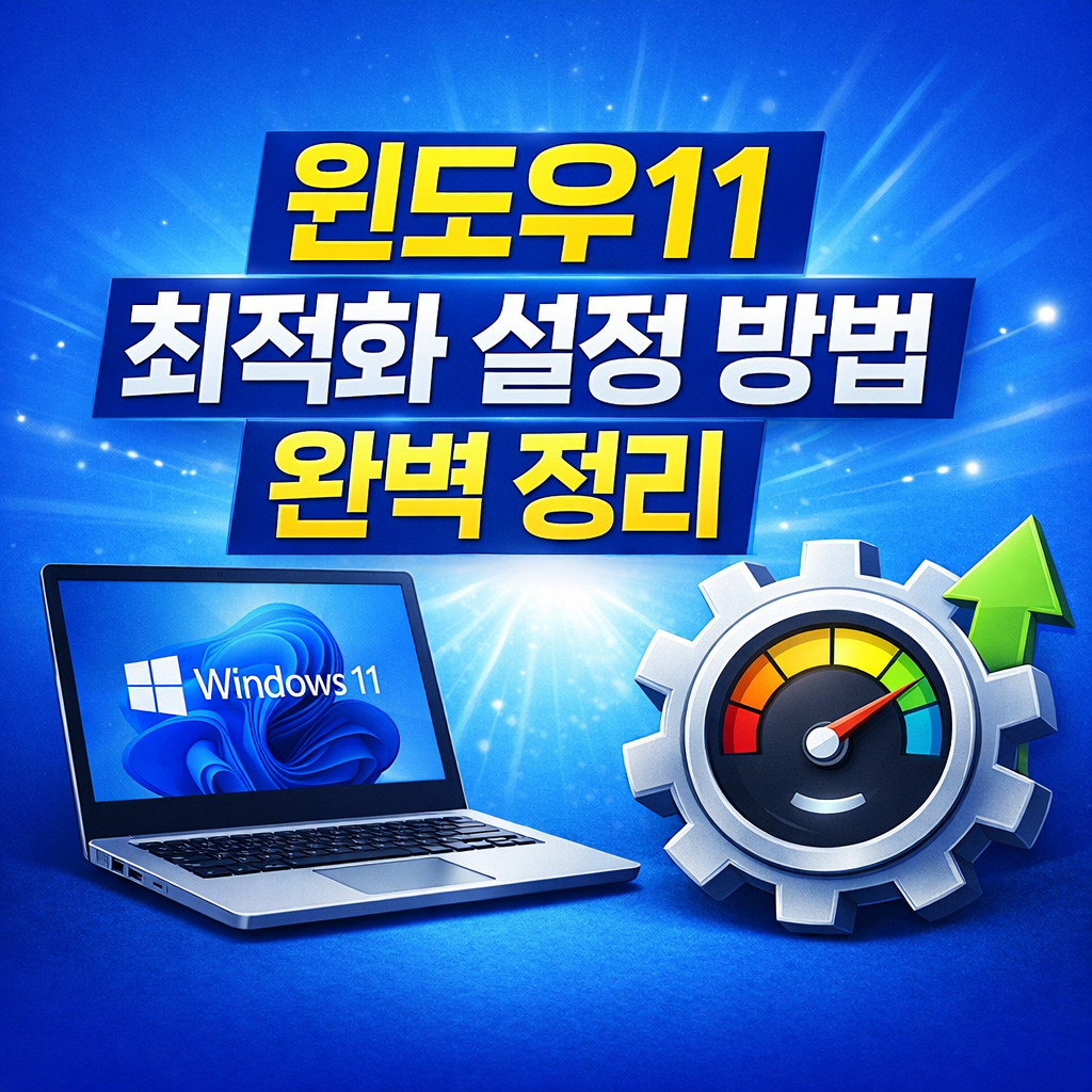 윈도우 최적화하다 체감됐던 부분