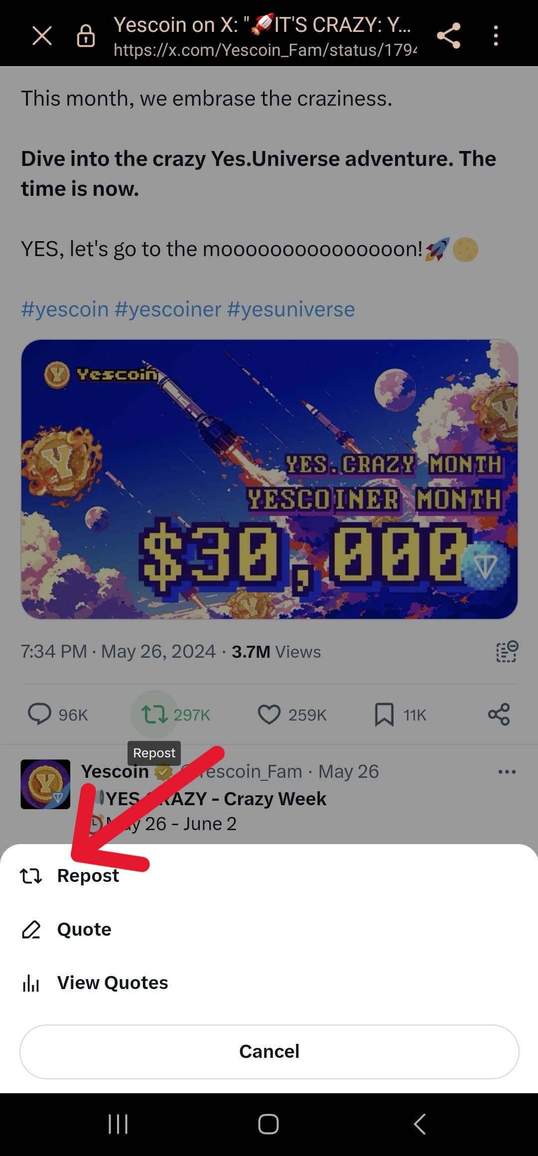 Yescoin