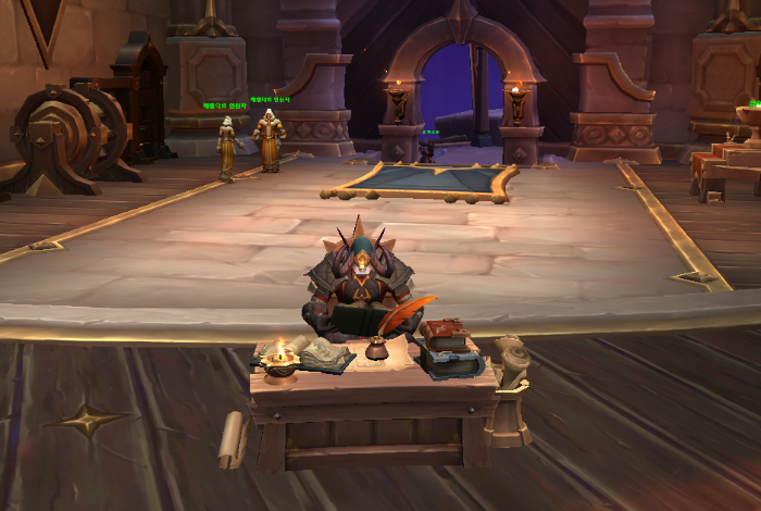 아라시 책 수집품 사용 모습