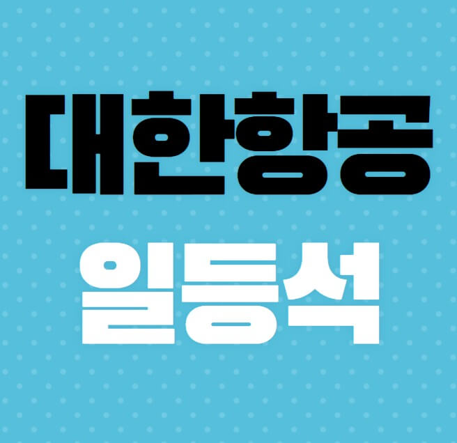 대한항공-일등석